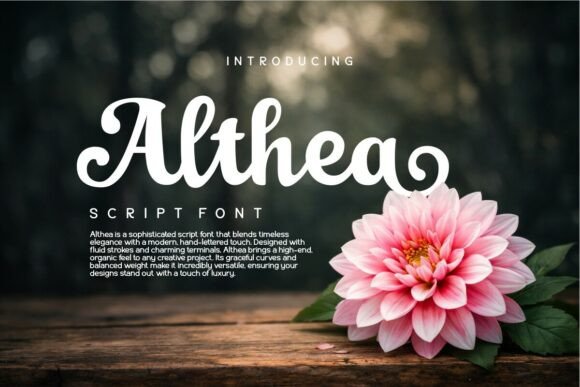 Althea: The Script Font Balancing Timeless Elegance with Modern Appeal