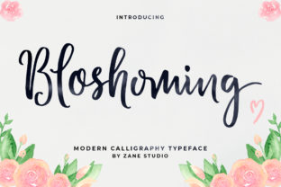 Bloshoming: The Irregular Script Font for Modern Feminine Branding