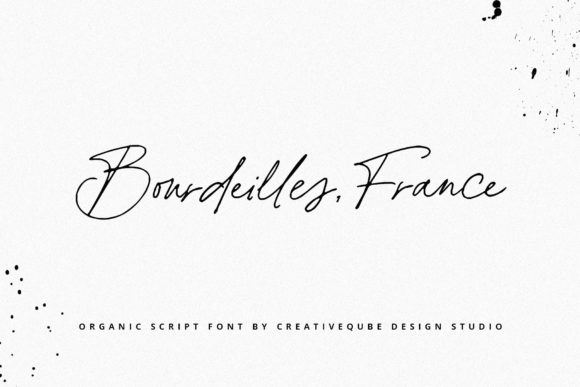 Exploring Bourdeilles France: A Modern Script Typeface