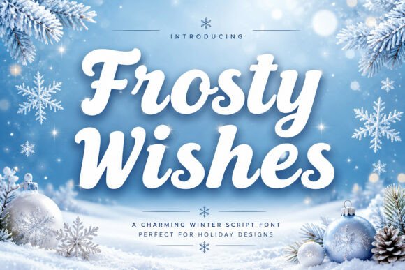 Frosty Wishes: Your Go-To Christmas Script Font for Festive Designs