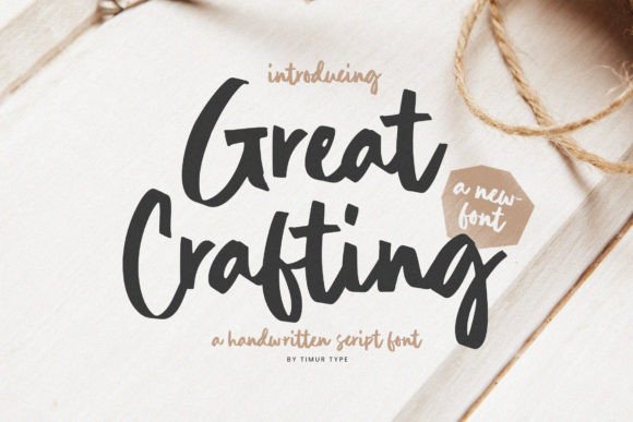 Great Crafting: The Handwritten Font with Authentic Charm