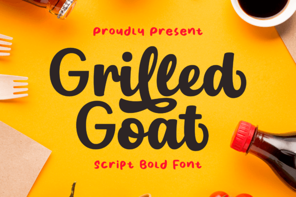 Grilled Goat: A Modern Calligraphy Font for Elegant Design