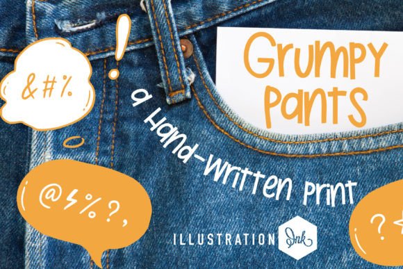 Grumpy Pants: A Whimsical Script Font with a Mind of Its Own