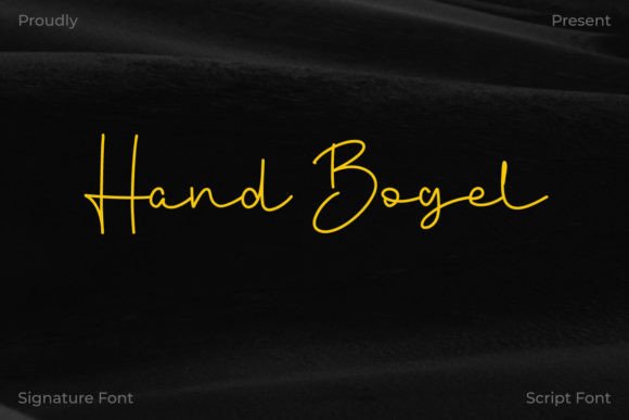 Hand Bogel: The Elegant Script Font for Luxury Branding
