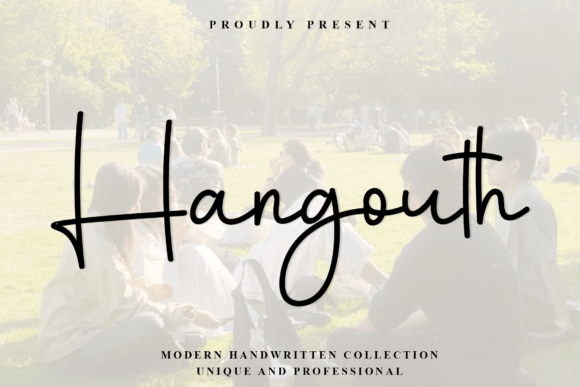 Hangouth: The Signature Font for a Luxurious Brand