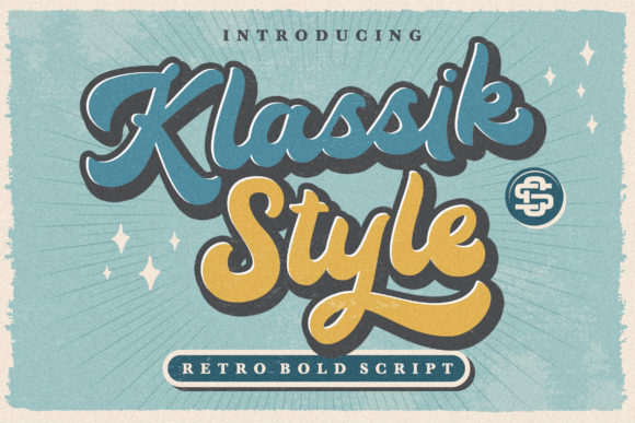 Klassik Style: A Retro Bold Script for Timeless Design