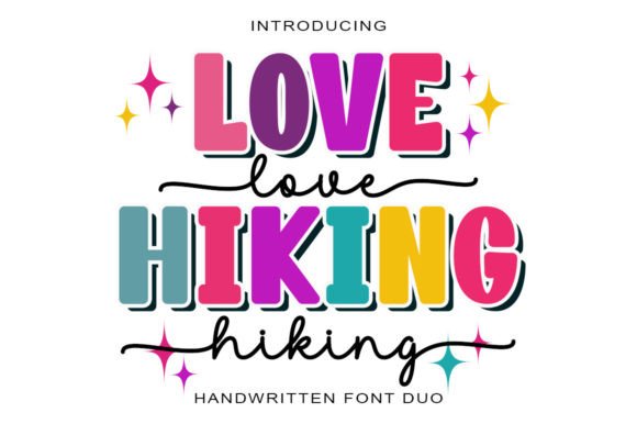 Love Hiking Duo: A Font for Romantic, Modern Design