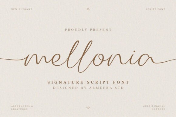 Mellonia: Where Handwritten Grace Meets Modern Design