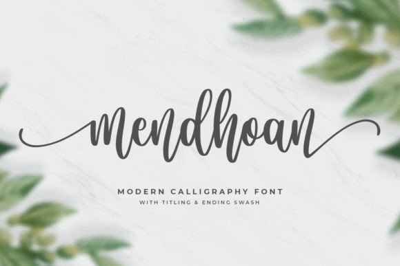 Mendhoan: The Elegant Script for a Refined Brand Identity