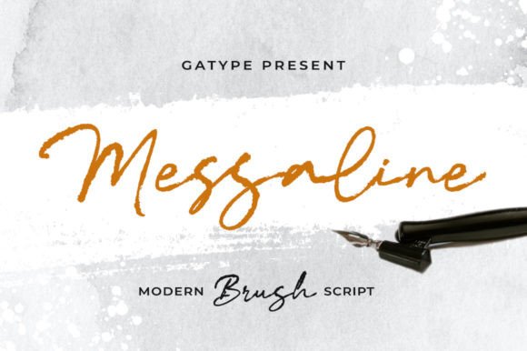 Messaline: A Brush Script with Relaxed Luxury