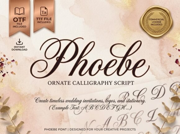 Phoebe: A Calligraphy Script for Timeless Elegance