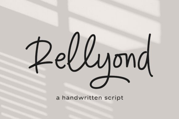 Rellyond: A Modern Handwritten Script for Effortless Design