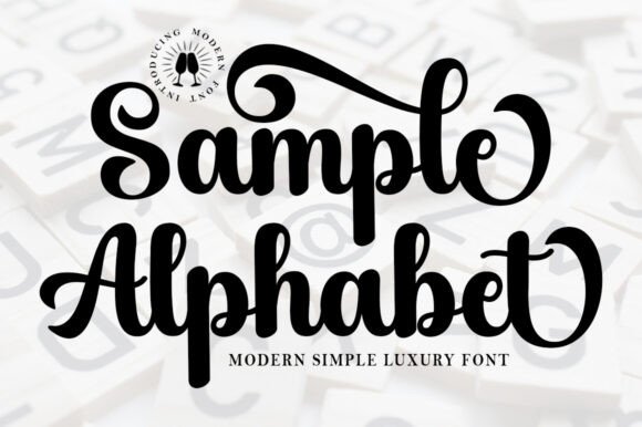 Sample Alphabet: A Modern Simple Luxury Font for Bold Branding