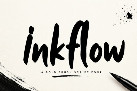 Unleash Authentic Energy with Inkflow Brush Script